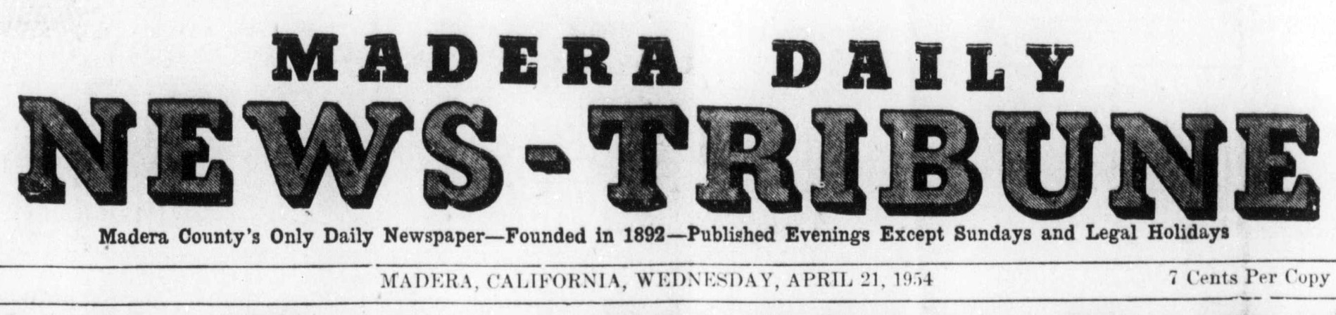 madera tribune